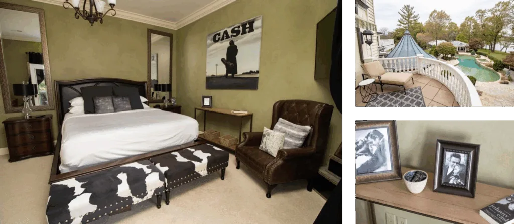 Johnny Cash Room at Cherokee Dock Mansion