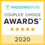 WeddingWire's 2020 Couple's Choice Awards badge