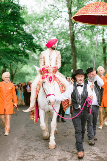 Sukhbir Riding Horse During Baraat