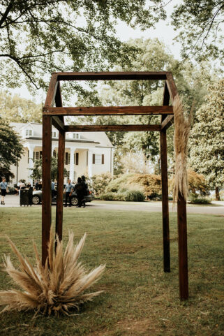 Wedding Ceremony Arch Shaped Like a House