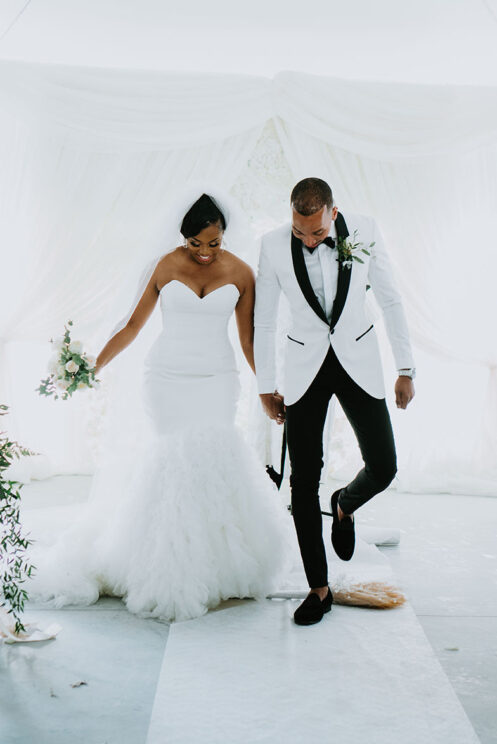 Danicia and Darin Jumping Over Broom