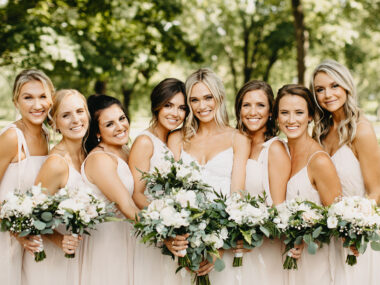 Ellie with Bridesmaids