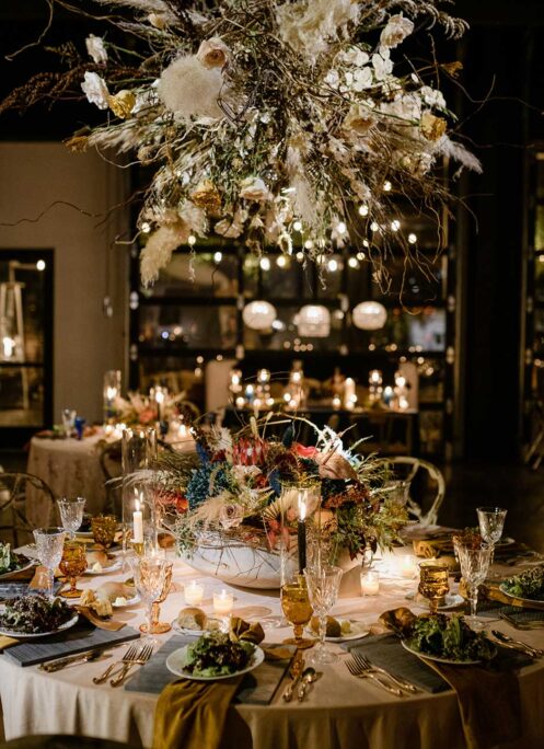 Vintage Boho Wedding Reception Table