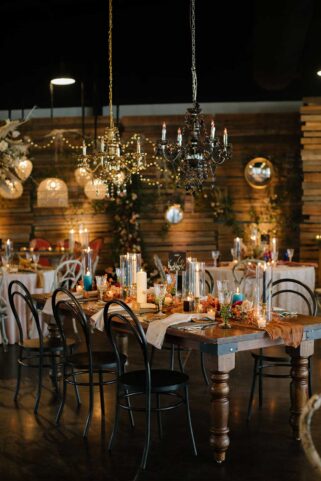 Vintage Boho Wedding Reception Table