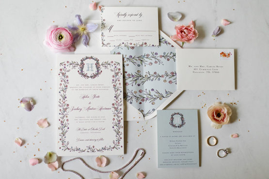 Unique and Charming Floral Wedding Suite Display Inspiration