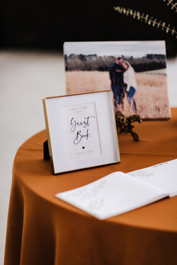 Wedding guest book