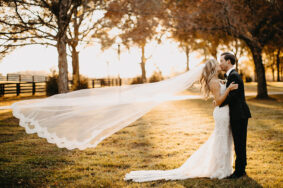 Kristen and Ben Kissing during Golden Hour