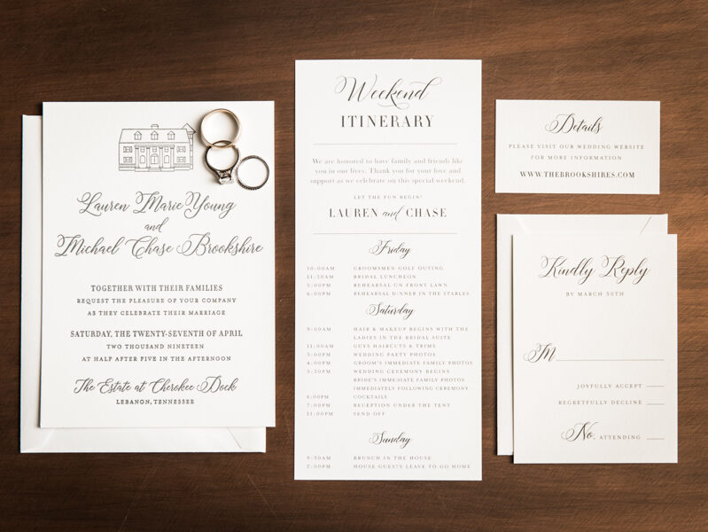 Wedding invitation suite