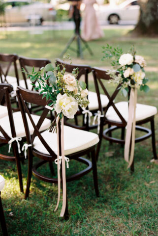 Summer Wedding Ceremony Aisle Markers