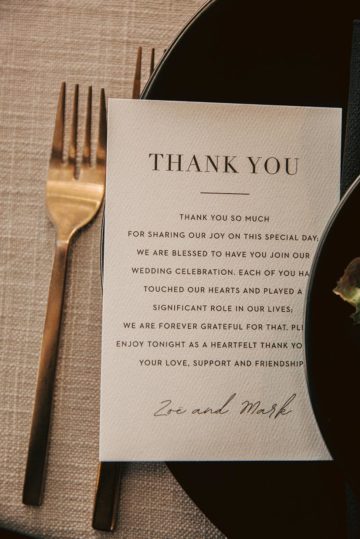 Thank You Note Place Setting
